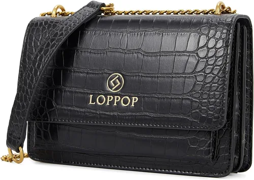 Vista 10 de LL LOPPOP Bolsos de hombro con asa superior para mujer, elegantes y pequeños, de cuero, estilo cartera
