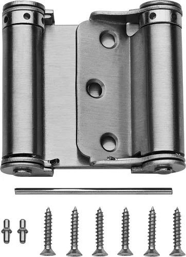 Vista 5 de National Hardware N100-052 Bisagra de resorte de doble efecto, bronce aceitado, 3