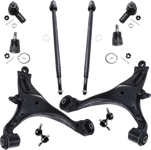 Vista 280 de Detroit Axle - Kit de suspensión frontal de 10 piezas para Dodge Avenger 2008-2014, Chrysler Sebring 2007-2010, 2 brazos de control inferiores, 2