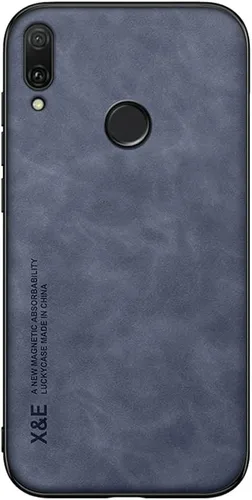 Vista 5 de Kepuch Silklike Funda Para Huawei Y9 2019/Enjoy 9 Plus - Cubierta De Parachoques Placa De Metal Incorporada Para Huawei Y9 2019/Enjoy 9 Plus - Negro