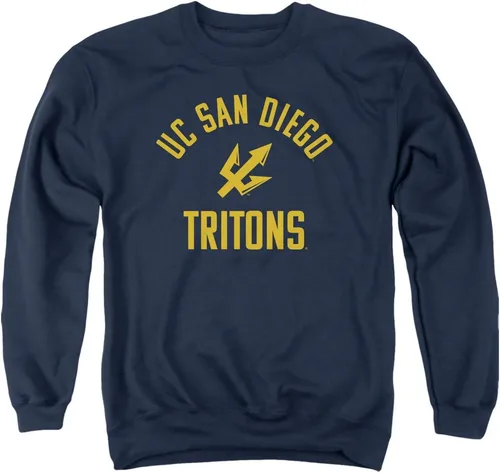 Vista 2 de University of California San Diego Sudadera oficial de Ucsd Tritons Logo Unisex Adulto Cuello redondo