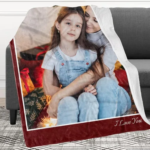 Vista 14 de Manta personalizada con imagen, mantas personalizadas para adultos y niños, manta de fotos personalizable, mantas personalizadas como regalo