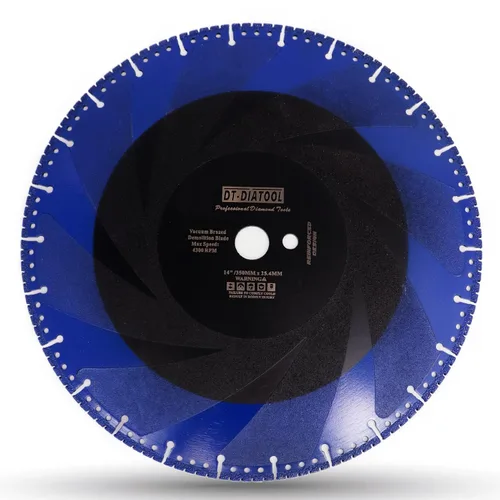 Vista 6 de Hoja de sierra de diamante de disco de corte de metal, diámetro de 4.5 pulgadas, rueda de corte de diamante multiusos para tubería de acero