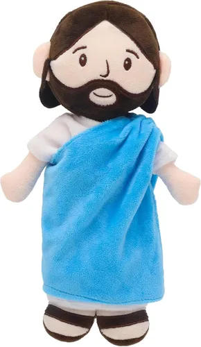 Vista 10 de Yelakey Muñeco de peluche de Jesús marrón de 11.8 pulgadas, guardián, bautizo, peluche, juguete de Salvador, regalos para la iglesia, escuela