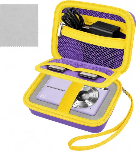 Vista 9 de Estuche protector y de transporte para cámara digital, AbergBest 21 megapíxeles 2.7" LCD recargable HD/Kodak Pixpro/Canon PowerShot ELPH 180/190