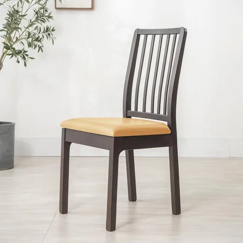 Vista 2 de Dimatic Juego de 2 fundas de asiento para silla, de piel sintética, impermeables, fundas elásticas para sillas de comedor, fundas protectoras
