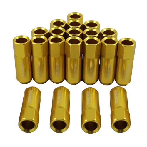 Vista 11 de JDMSPEED - Repuesto de tuercas de llanta alargadas de aluminio de 2.23 pulgadas para llantas M12 x 1.5, 20 unidades, color negro