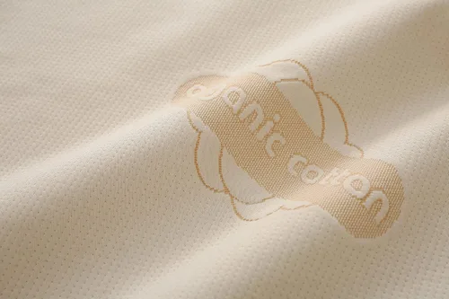 Vista 7 de Paquete de 2 protectores de almohada de algodón orgánico de lujo, estándar, certificado orgánico, impermeable, con cremallera, tela de punto suave