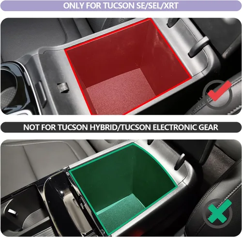 Vista 2 de 2025 2026 T ucson Accesorios para Hyundai T ucson 2022-2025 2026 2026 Organizador de consola central, caja de almacenamiento, reposabrazos