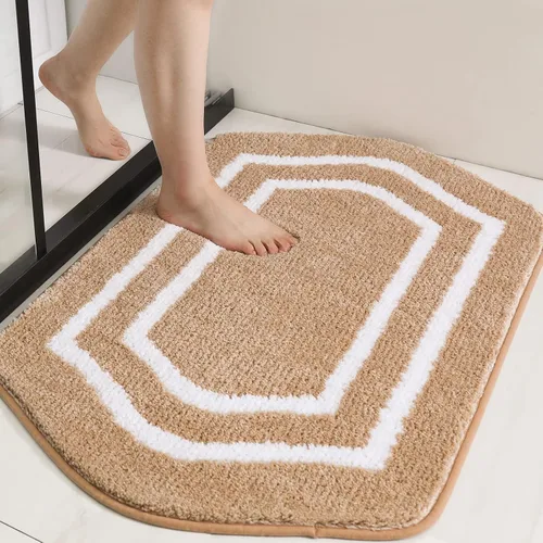 Vista 15 de COSY HOMEER Alfombras de Baño Extra Gruesas para Baño - Juegos de Alfombras Antideslizantes de Lino de Baño Suave Felpa 100% Poliéster Fuerte Sala