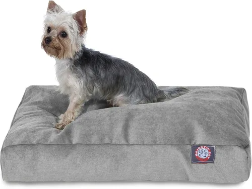 Vista 12 de Majestic Pet Cama para perro de espuma viscoelástica triturada, pequeña con funda extraíble lavable, cama ortopédica rectangular para perros, cama