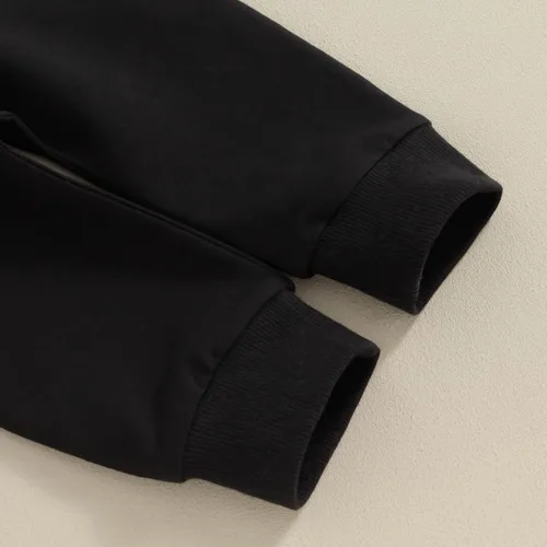 Vista 7 de Ropa para el día de San Valentín para bebé, sudadera de manga larga con letras, pantalones deportivos elásticos para otoño e invierno
