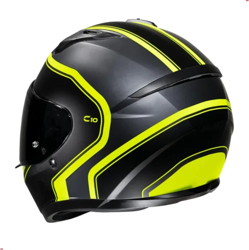 Vista 3 de Casco integral de motocicleta HJC C10 Elie con visera Pinlock HJ-34P, aprobado por DOT (MC3HSF, Mediano)