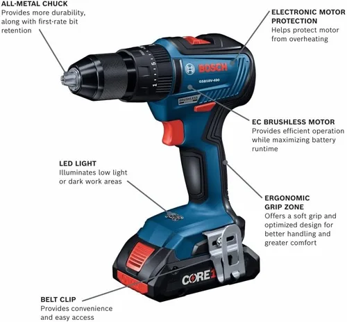 Vista 5 de BOSCH GXL18V-497B23 - Kit combinado de 4 herramientas de 18 V