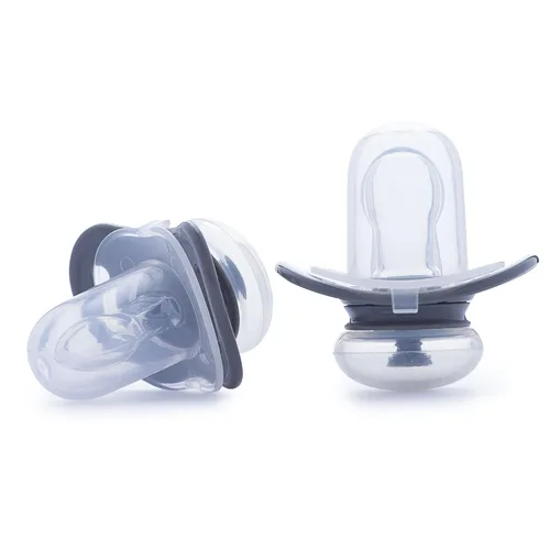 Vista 3 de JOOVY Chupete Airnoogie de 2 piezas, gris, mediano
