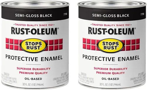 Vista 30 de Carbón gris brillante Rust-Oleum (7784502) contra el óxido 32 onzas, 7784502 Gris carbón brillante