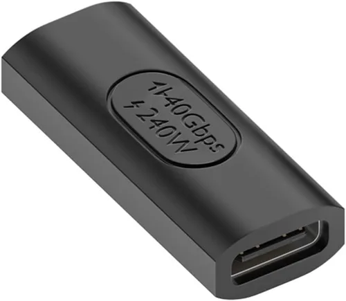 Vista 11 de xiwai Transparente USB4 tipo C macho a hembra adaptador de extensión con LED 240W Power 40Gbps Data 8K Video Converter para teléfono portátil