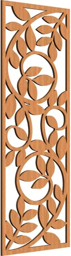 Vista 195 de 9 3/8"W x 24 3/8"H x 1/4"T Utica Decorativo Fretwork Madera Paneles de Pared, Abedul