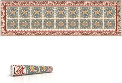 Vista 27 de Salvamanteles resistentes al calor, 32 x 10 pulgadas, protege los muebles y la encimera de platos calientes y arañazos, diseño único de un artista