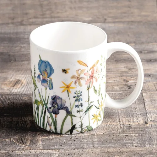 Vista 7 de Maison d' Hermine Taza de café con asas, tazas de porcelana fina de hueso, paquete de una taza de té para bebidas calientes, capuchino, latte