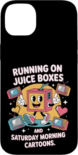 Vista 15 de Cajas de jugo y dibujos animados - Funda retro nostalgia para niños de los 90 para iPhone 16