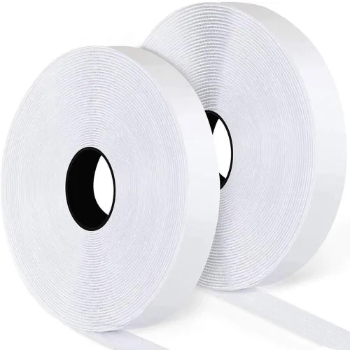 Vista 10 de 10 pies x 4.4 pulgadas de tiras autoadhesivas, cinta adhesiva de montaje de respaldo resistente de nylon, cintas de montaje de tela para costura
