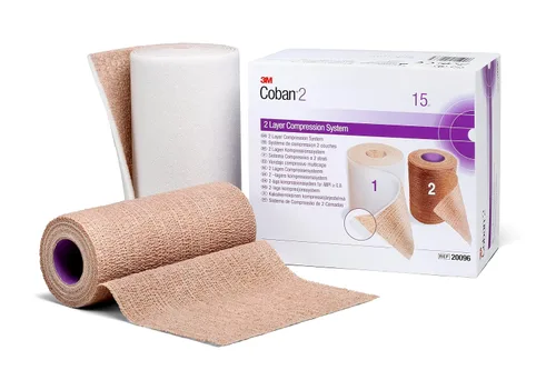 Vista 5 de 3M™ Coban™ 2 Lite Sistema de Compresión de Dos Capas con Media 2794N, 1 Kit/Caja 8 Cajas/Estuche