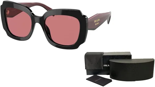 Vista 3 de Prada PR16YS - Gafas de sol irregulares para mujer + paquete con kit de gafas de cortesía Designer iWear