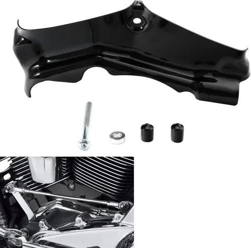Vista 8 de TCMT Cubierta de base de cilindro de motor de precisión negra para Harley Touring 2007-2016