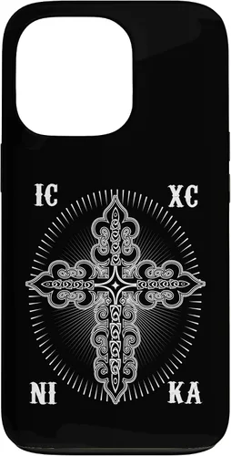 Vista 10 de IC XC Nika Cross Christogram Orthodox Christian Case for iPhone 17