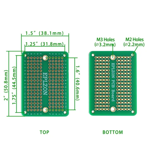 Vista 6 de Placa de Pruebas Soldable Mini Placa PCB Chapada en Oro Placa de Pruebas de Soldadura para Proyectos de Electrónica DIY Aplicable a Proyectos