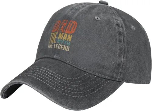 Vista 2 de Dad The Man The Myth The Legend Baseball Cap for Men Women Hats Adjustable Vintage Washed Cotton Dad Hat