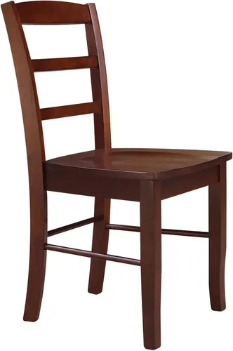 Vista 11 de International Concepts Madrid - Silla con respaldo de escalera, color espresso