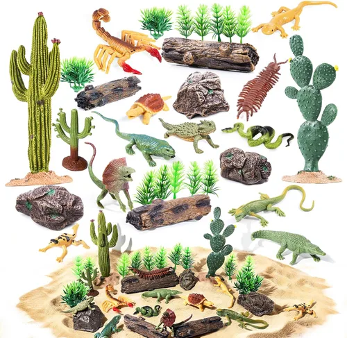 Vista 8 de Juego de 30 figuras de animales pájaros, surtido de juguetes realistas de vida silvestre con huevos de nido, loro, búho, águila, colibrí, flamenco