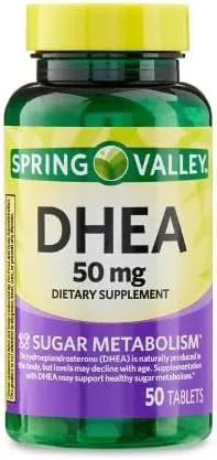 Vista 8 de Spring Valley - Tabletas DHEA, 50 mg, 50 unidades + calcomanía Dri Store (paquete 1 botella)