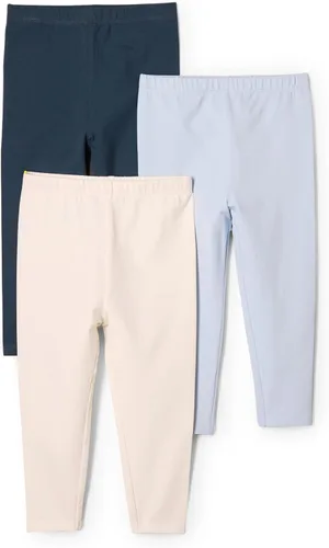 Vista 11 de Amazon Essentials x Sofia Grainge - Leggings unisex de algodón transpirable hasta el tobillo, paquete de 3 Azul / Rayas