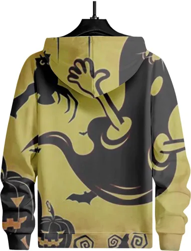 Vista 3 de RTRDE Men's Sweatshirt Novelty Hoodie Long Sleeves 3D Funny Graphic Print Sweatshirt Pullover Hoodie, M-3XL