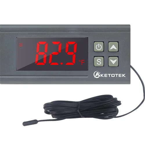 Vista 8 de Controlador de la temperatura digital STC-1000 de KETOTEK. Controlador de la temperatura digital de ledes, sensor de termostato de 110V, 220V, 2