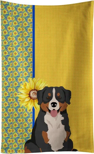 Vista 177 de Caroline's Treasures WDK5313KTWL - Toalla de cocina con diseño de girasoles de verano, color negro y tostado, Airedale Terrier, toalla de mano