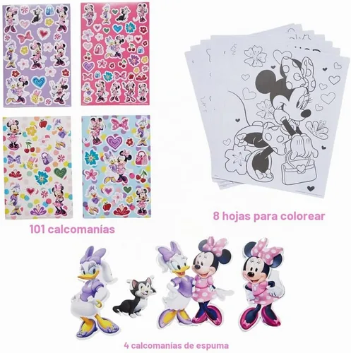 Vista 3 de Disney - Set de arte para colorear Minnie Mouse para niños con calcomanías y selladores, más de 150 piezas