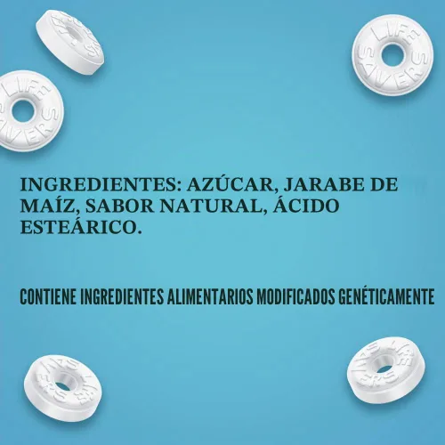 Vista 3 de Life Savers Pep-O-Mint caramelos duros de menta para el aliento, tamaño para compartir, bolsa de 13 onzas