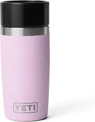 Vista 43 de YETI Rambler - Botella de viaje de 8 onzas, acero inoxidable, aislada al vacío con tapa a prueba de fugas, color negro