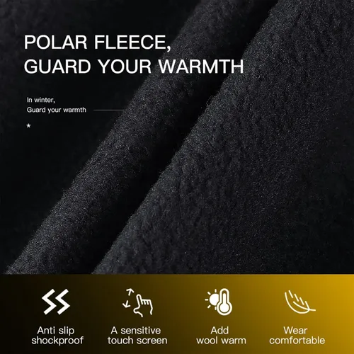 Vista 8 de Guantes cálidos de invierno, delgados y resistentes al viento, impermeables, guantes térmicos, palma antideslizante, guantes flexibles para pantalla