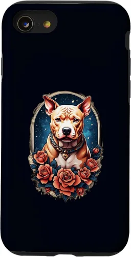 Vista 17 de Funda estilo vintage para iPhone XS Max Pitbull Dog Tattoo Art Vintage Old School