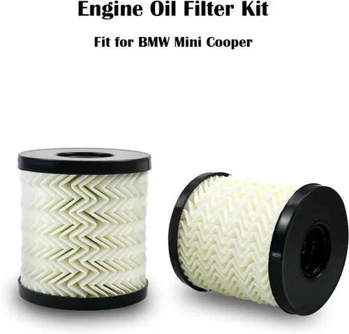 Vista 2 de Kit de filtro de aceite 2 unidades para Mini Cooper R56 R60 R58 R59 Countryman Clubman Paceman Coupe Reemplazar 11427622446