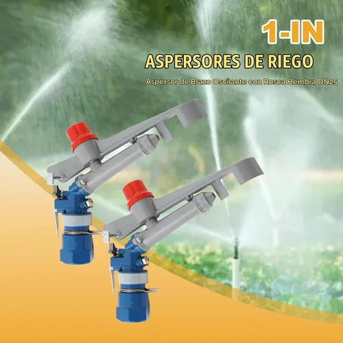 Vista 2 de Aspersor de riego para granjas agrícolas de 1.0 pulgadas, rotativo