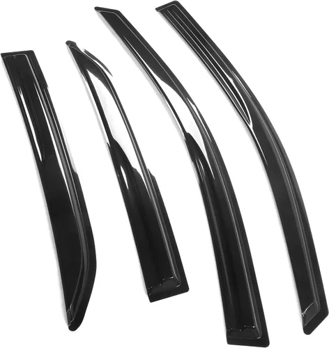 Vista 3 de Visor para ventana compatible con Toyota Corolla 2009-2013, protector de aire para deflector de viento de acrílico ahumado y semitransparente contra