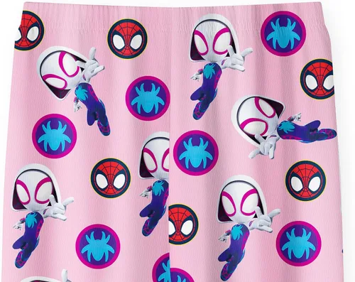 Vista 5 de Byriady Conjunto de pantalones para niñas, disfraz de dibujos animados, camiseta y pantalones, ropa de juego casual para niños de 2 a 7 años