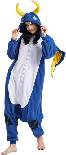 Vista 2 de SAMGU Adult Onesie Animal Halloween Cosplay Costume One Piece Pajamas for Women and Men