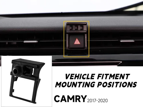 Vista 2 de B&DOG XSIN Soporte de teléfono de coche para Camry 2018-2020 (Negro-B)